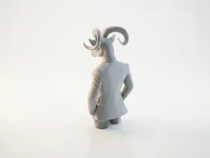 Dapper Goat Gentleman Figurine Animals 3D Printable