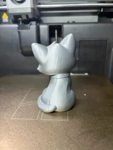 Cute Kitty with Heart-Adorable Cat Figurine