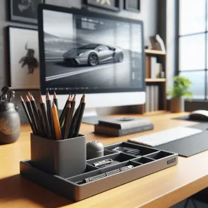 Modern Design Office Organizer Tray & Pencil Cup