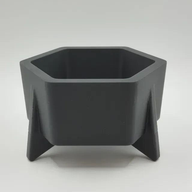 Hexagonal Design Mid-Century Planter – A Retro Touch — Фото 2 из 4