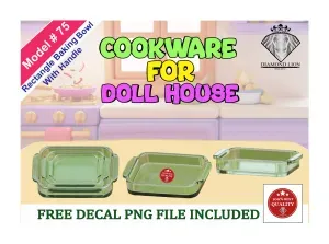 Rectangle Baking Bowl with handles