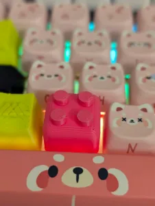 Brick style key, keyboard cap