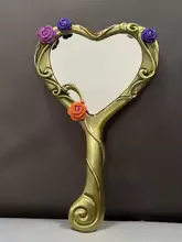 Barbie Crystal Castle Handheld Heart shaped mirror