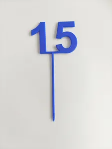 Cake Topper Number 15 – Birthday / Anniversary Decoration