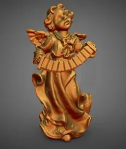 angel playing the accordion