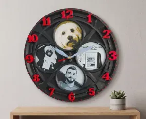 Custom Photo Magic Relief Wall Clock