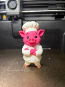 Cute Chef Pig -Adorable Pig Chef Figurine