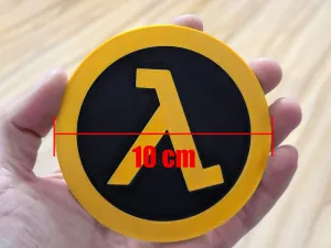 Half life cup coaster #2 - easy to scale