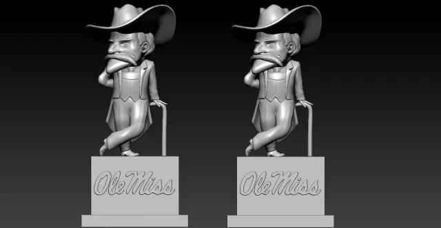 NCAA - Colonel Reb mascot - Ole Miss Rebels 1 - 3d print — Фото 3 из 7