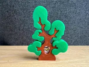 Puzzle tree with owl