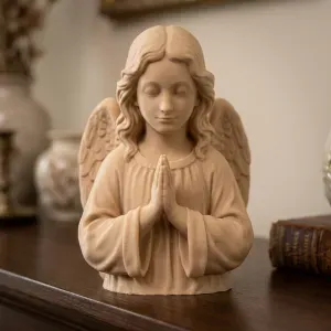 Praying Angel Statue, Spiritual Decor, Baptism, Memorial