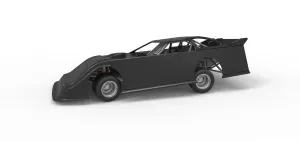 Super Dirt Late model for Pavement while turning Scale 1:25