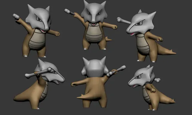 Pokemon - Cubone, Marowak and Alolan Marowak — Фото 5 из 9