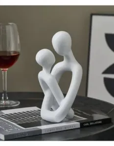 Creative Couple Tabletop Sculptures Bedroom Statues Accessor