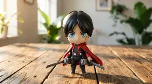Chibi Eren Yeager Action Figure - Cute Attack on Titan Anime