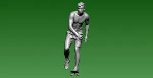 Roller skating boy model for decoration - 3D printed