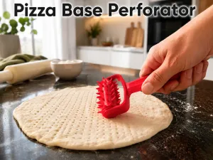 Pizza base perforator
