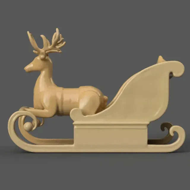 Santa Sleigh Christmas Decorations planter - vase - garden 9 — Фото 2 из 3