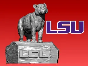NCAA - Louisiana State University mascot statue - 3d Print