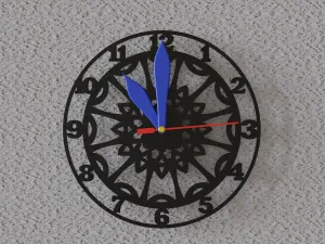 (FREE) mandala wall clock 4