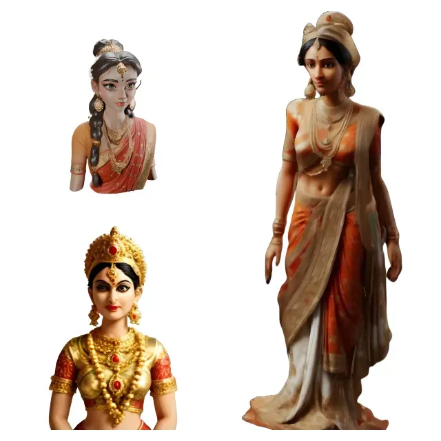 Elegant Indian Women Statues
