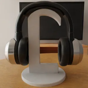 headphone holder stand letter L