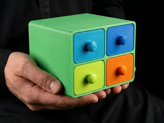 Kids Modular House Storage Drawers | Square & Triangle — Image 7 of 9