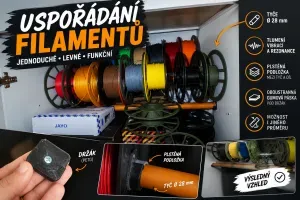 spool holder filament rack system