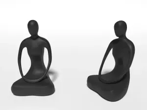 pose décoration yoga figure