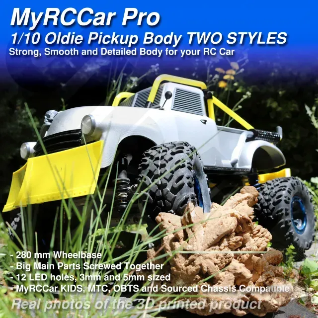 MyRCCar 1/10 Oldie Pickup Two Styles RC car body
