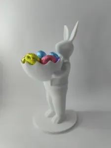 Gentleman Easter Bunny with Egg Basket