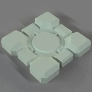 Portal 2-Inspired Companion Cube Fridge Magnet