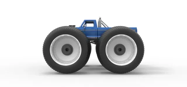 Vintage Monster Truck with oversized wheels Scale 1:25 — Фото 5 из 9