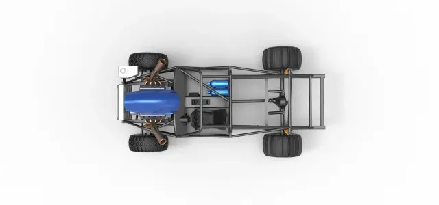Uphill Sand Racing Dragster Base Version 4 Scale 1:25 — Фото 6 из 9