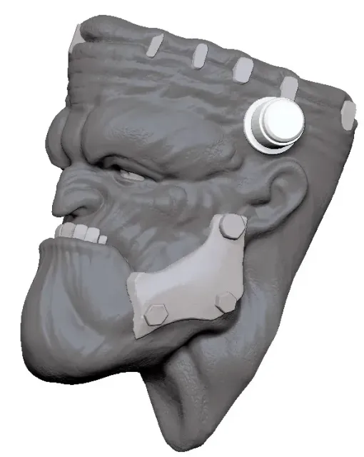 Frankenstein Head Fridge Magnet — Image 4 of 9