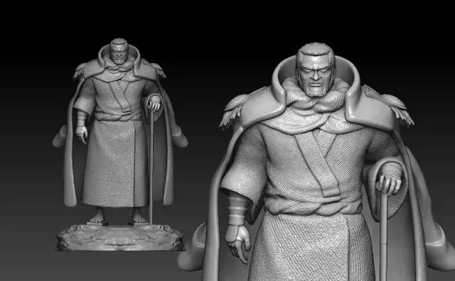 Issho - Fujitora - ONE PIECE - 3D PRINT — Image 5 of 9