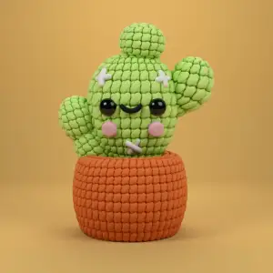 Knitted cactus