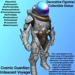 Cosmic Guardian: Iridescent Voyager