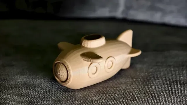 [Bathtub Toy] Cute Mini Submarine with Freely Controllable Diving in Water, 1-Hour Print — Фото 4 из 6