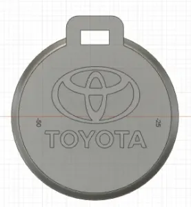 Pendentif porte clé Toyota / Toyota key ring ornement