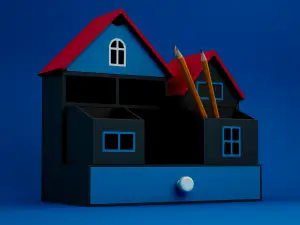 Kids Dream House Desk Organizer | Large Modular Storage