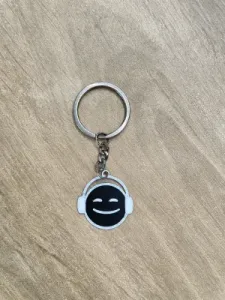 Helmet Emoji Keychain