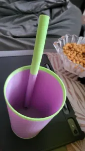 cup with a straw / glass with a straw