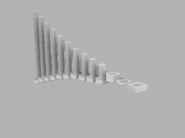 Screw Set M3 M4 M5 M6 M7 M8 M10, ISO 4017 — Фото 3 из 9