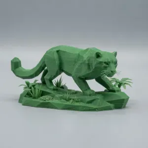 Low Poly Clouded Leopard