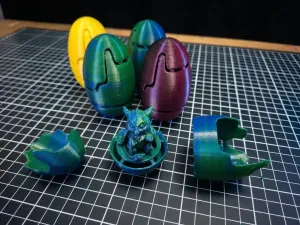 Mythical Mystery Eggs: 5 Support-Free Print & Paint Models