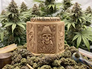 Bas Relief Stash Jar – Cannabis Culture - MellowVerse