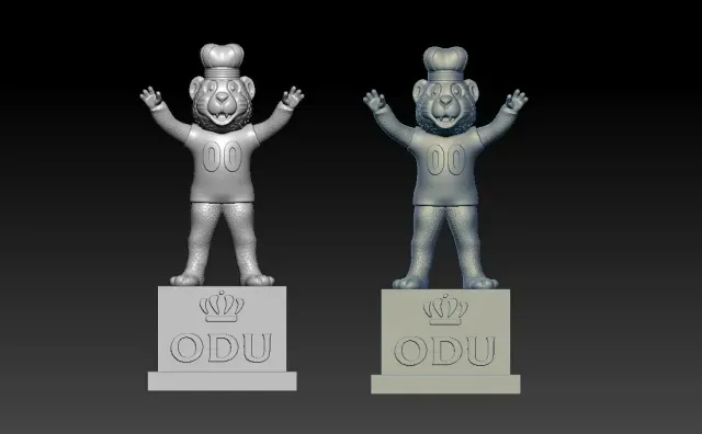 NCAA - Big Blue mascot - Old Dominion University - 3d print — Image 2 of 6