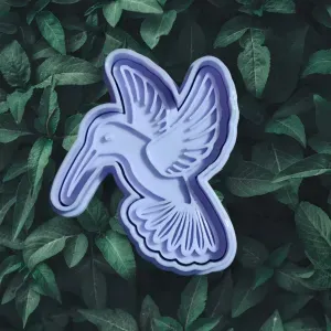 CORTANTE + ESTAMPA PICAFLOR - COLIBRI / hummingbird cutter