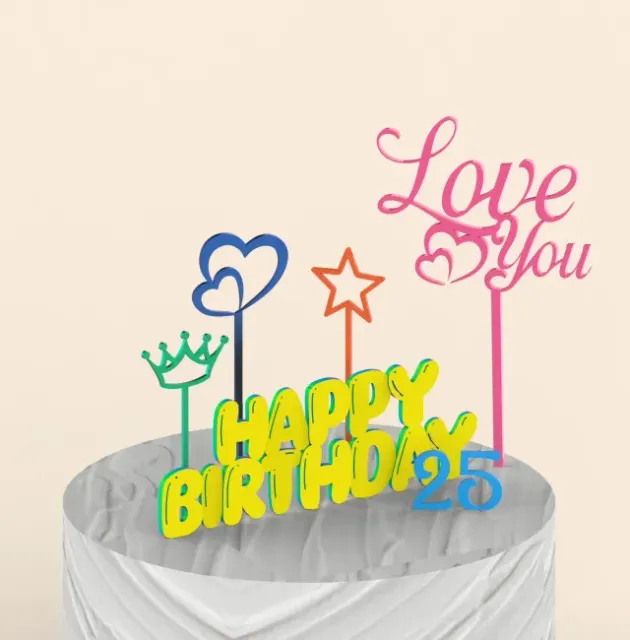 3D Cake Toppers Set, 15 pcs. Bundle — Фото 3 из 9